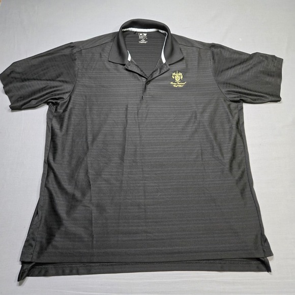 Adidas Trump National Golf Club Polo XL Black ClimaCool Short Sleeve - Picture 2 of 7